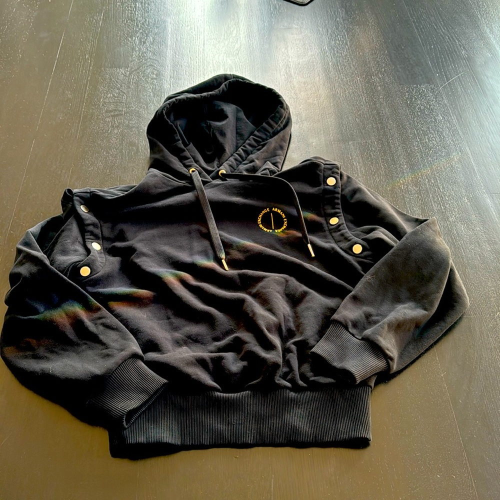 Armani Exchange - snap off sleeve hoodie